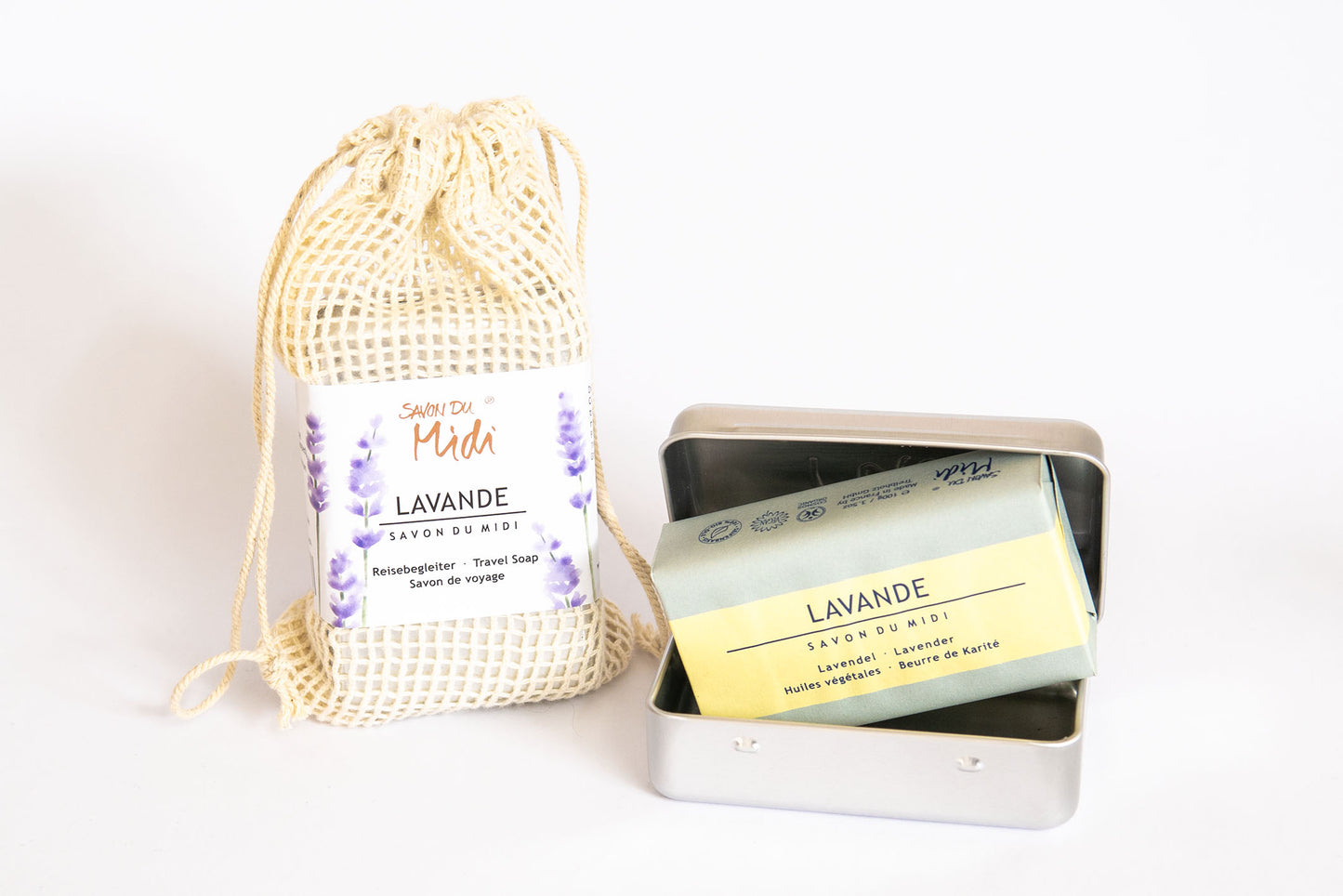 Reisebegleiter - Lavendel Paperwrapped in Alu-Dose und Baumwollsäckchen