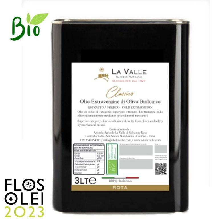 TESTSIEGER Bio Olivenöl La Valle CLASSICO 3L