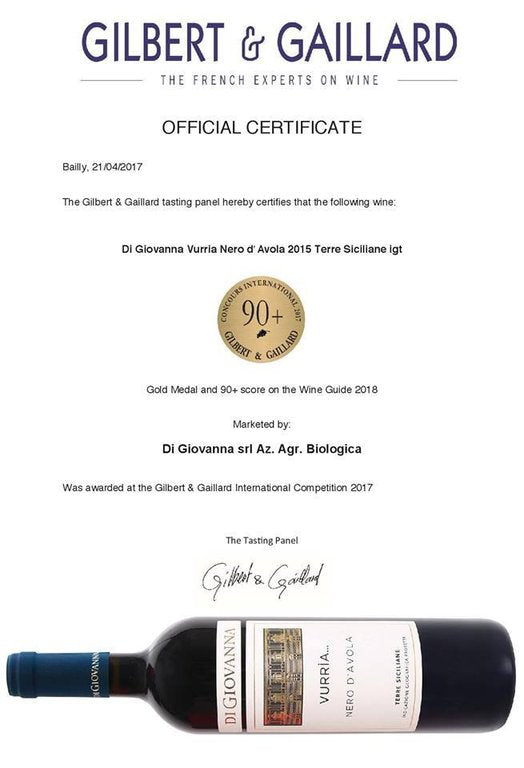 Nero d'Avola BIO IGP Di Giovanna