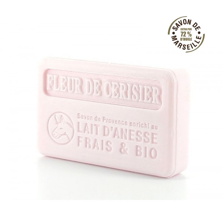 Marseiller Eselsmilchseife KIRSCHBLÜTE mit Sheabutter 100gr