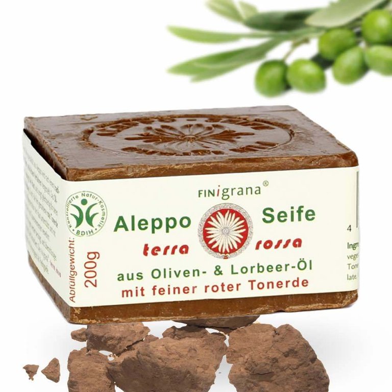 Aleppo Terra Rossa Peeling-Seife