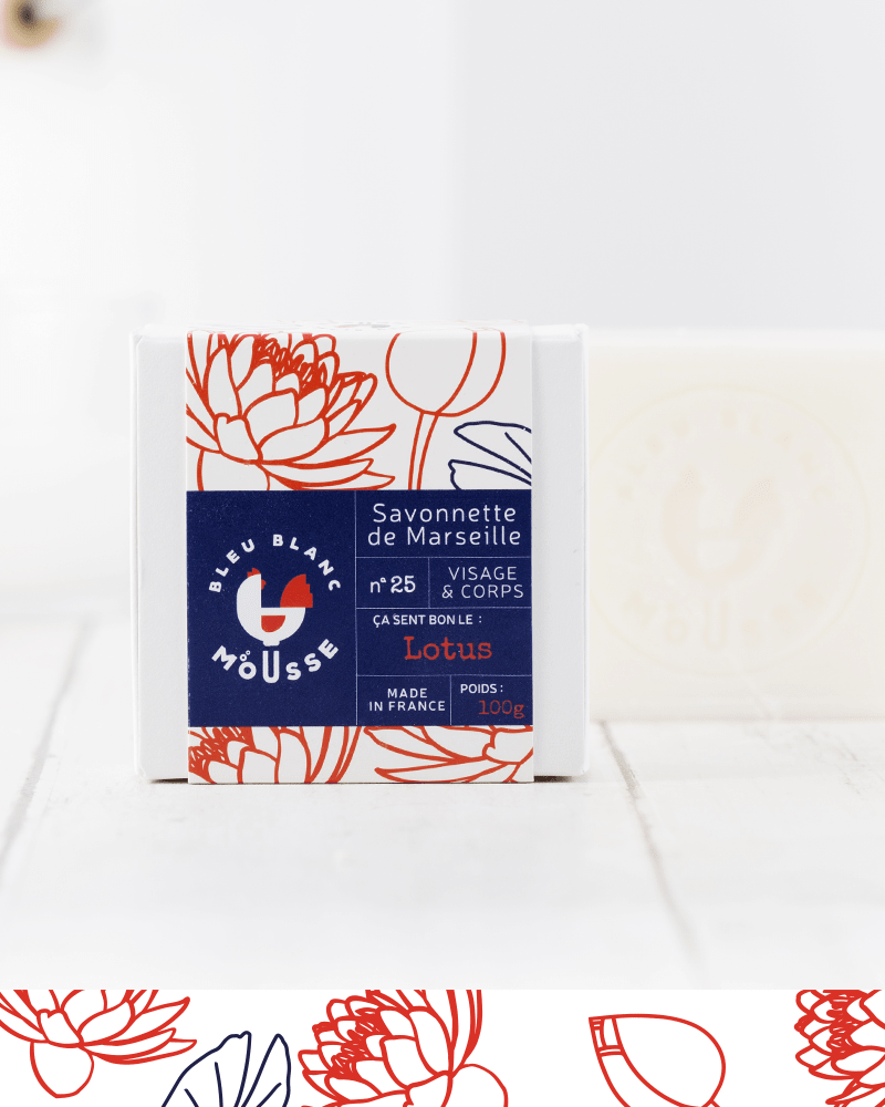 Marseiller Eselmilchschaumseife und Lotusblüte 100g