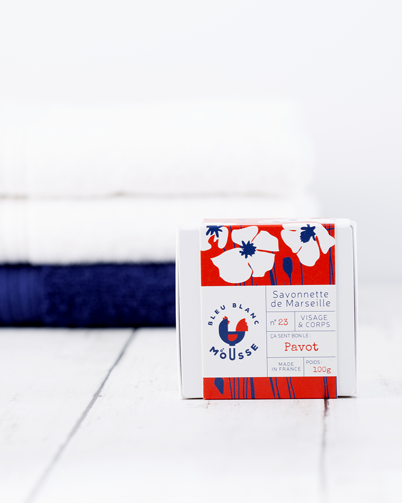 Echte Marseille Seife - Mohn 100 g