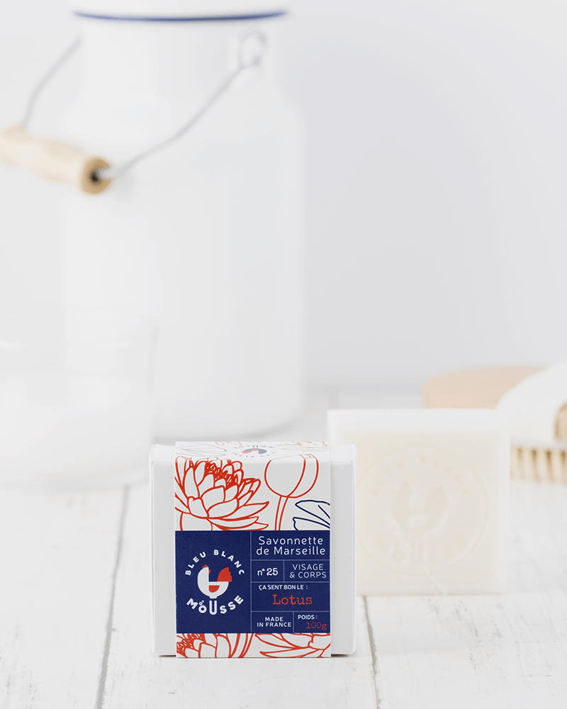 Marseiller Eselmilchschaumseife und Lotusblüte 100g