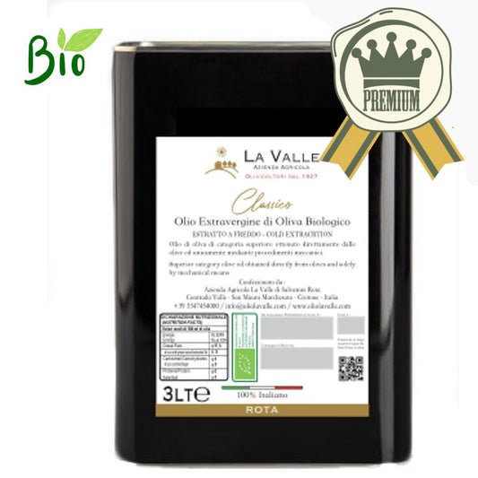 TESTSIEGER Bio Olivenöl La Valle CLASSICO 3L