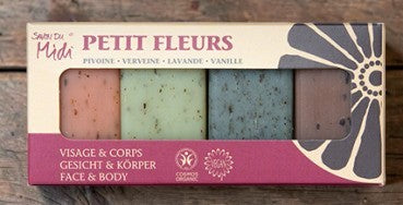 BIO Blüten - Gästeseifen Mix PETITES FLEURS · 4x20g