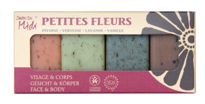 BIO Blüten - Gästeseifen Mix PETITES FLEURS · 4x20g