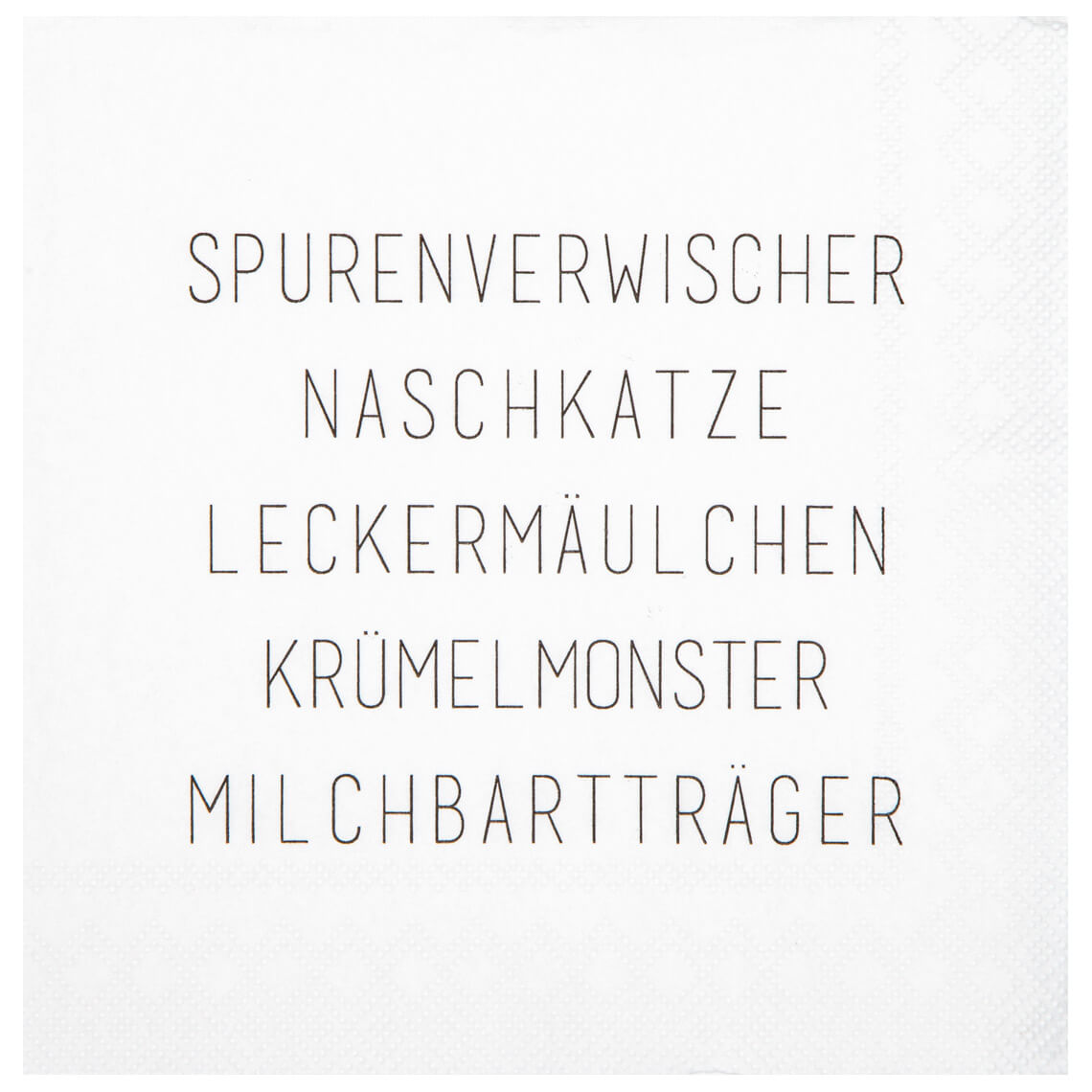 COCKTAILSERVIETTEN "SPURENVERWISCHER"