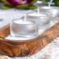 Kerzenhalter-Set "Romantik" aus Olivenholz