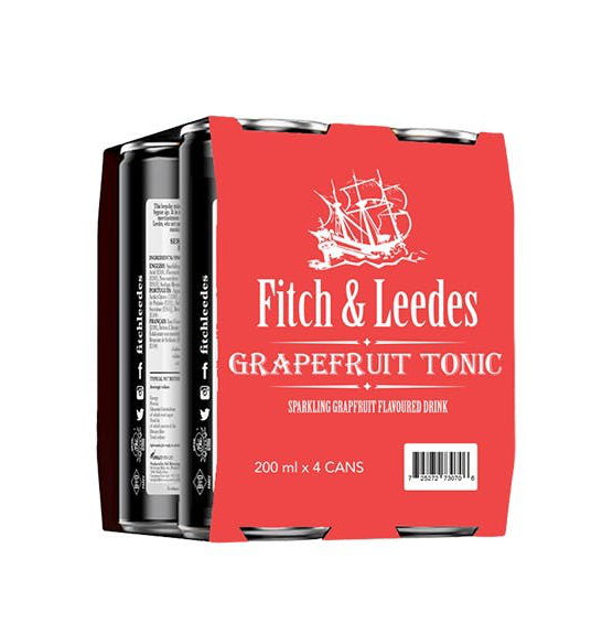 FITCH & LEEDES GRAPEFRUIT TONIC - 4 x 200 ml