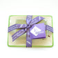 Porzellan-Seifenschale mit Motiv u. 1 Marseille Seife (Olive) 100g