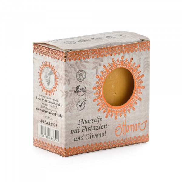 Haarseife Oriental aus Olivenöl mit Pistazienöl