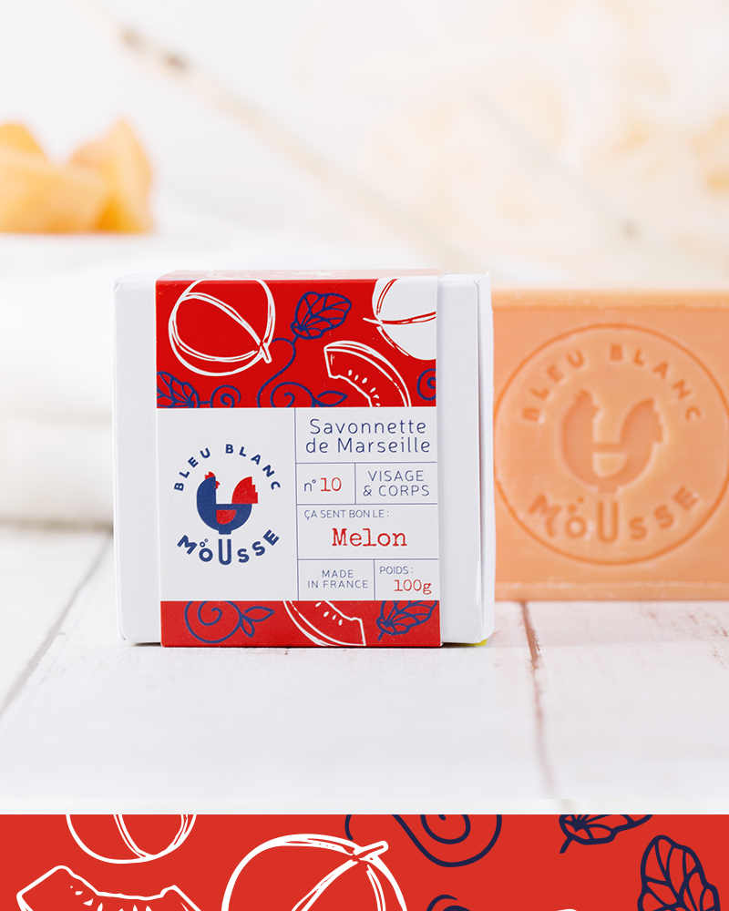 Echte Marseille Seife - Melone 100 g