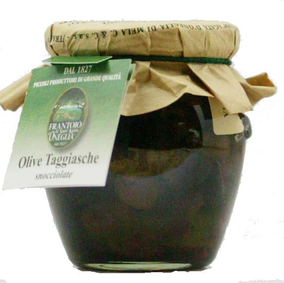 Ligurische Taggiasca-Oliven ohne Stein